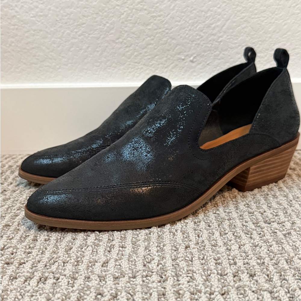 Lucky Brand Womens Sz 10M Black Mizina Padded Insole Faux Leather